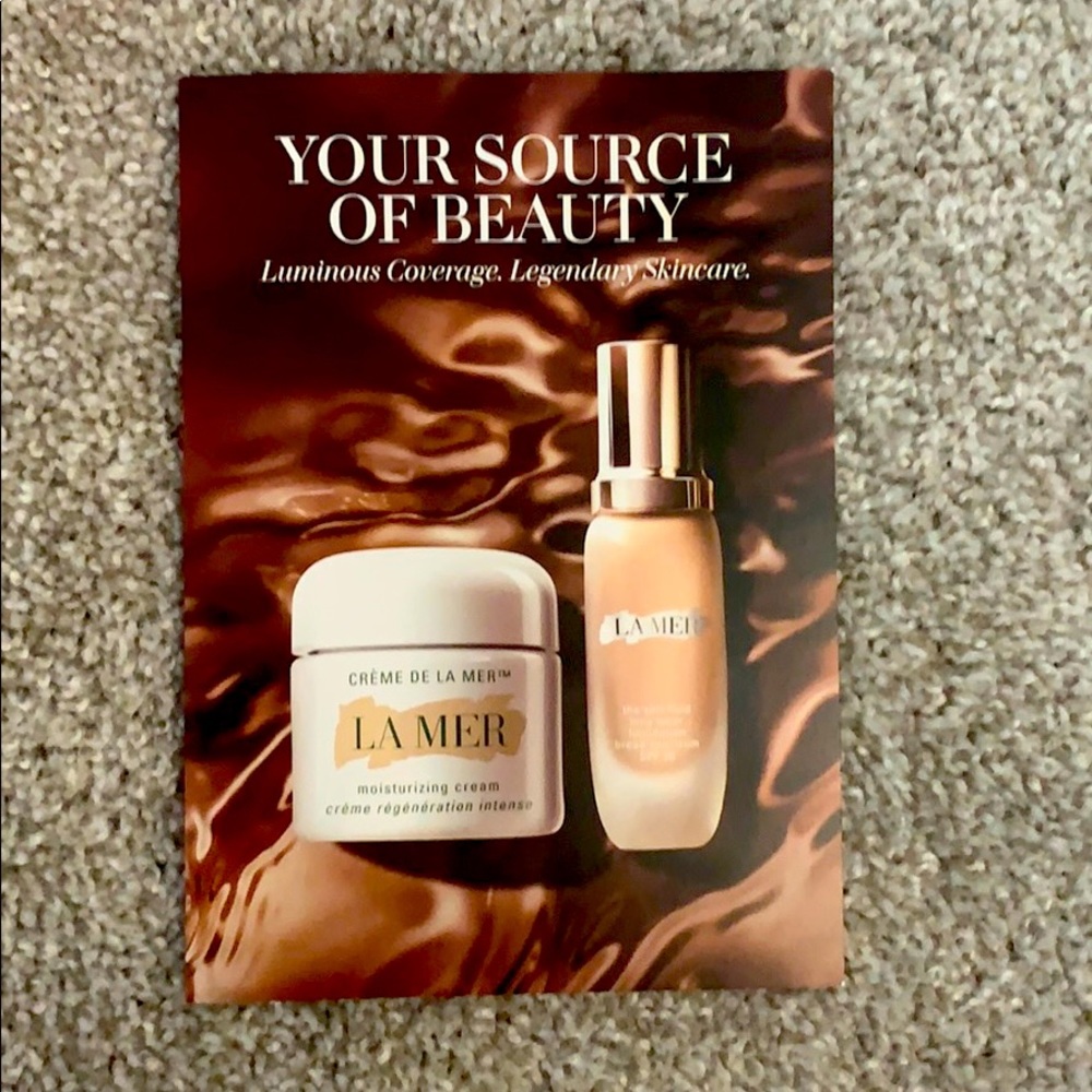 Lamer creme and foundation sample
